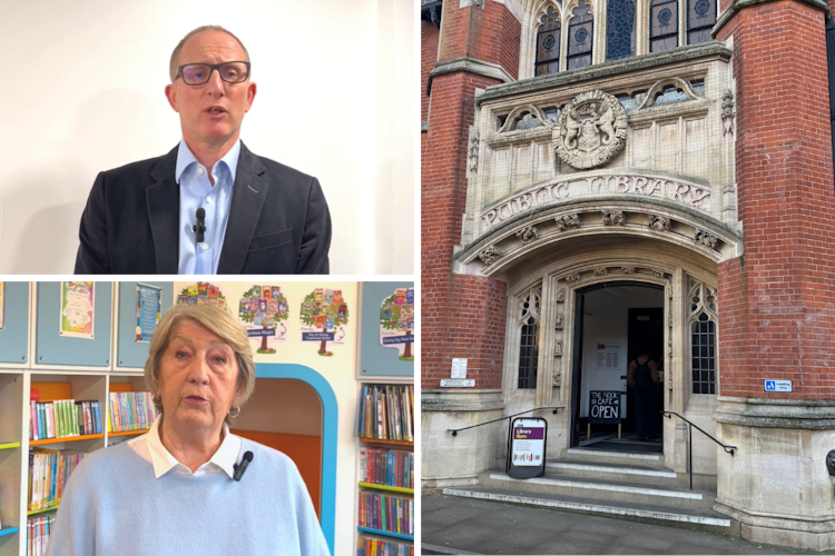 Bruce Leeke and Sylvia Knights of Suffolk Libraries